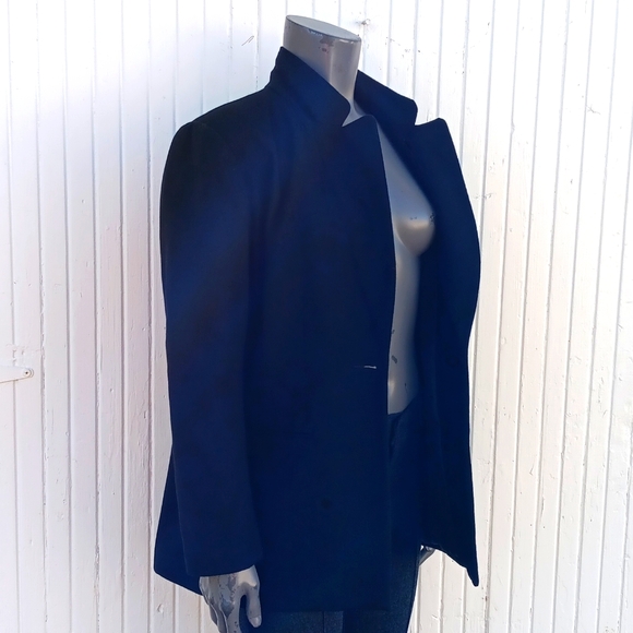 NORTON Mc NORTON PETITES LADIES PURE WOOLMARK VINTAGE BLACK LUXURY BLAZER - Picture 5 of 17